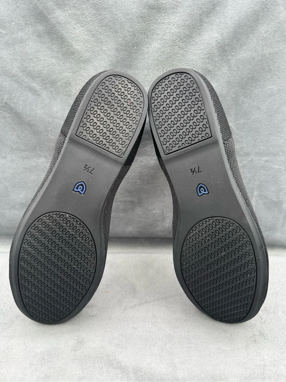 Rothy’s The Flat Ballet Flats Women’s Size 7.5 Black Round Toe Knit - Picture 12 of 14